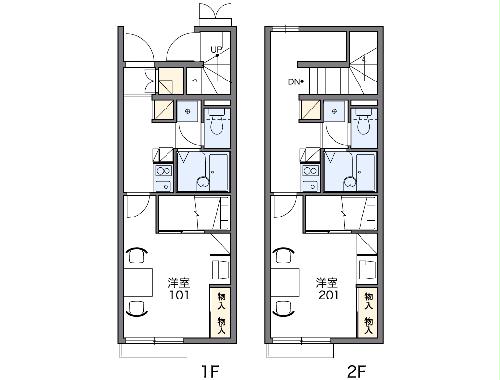 レオパレスフローラの間取り