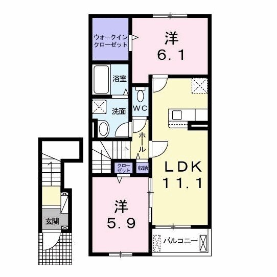 Alivio Aの間取り