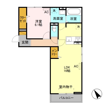 コージーコートの間取り
