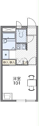 レオパレス治兵山の間取り