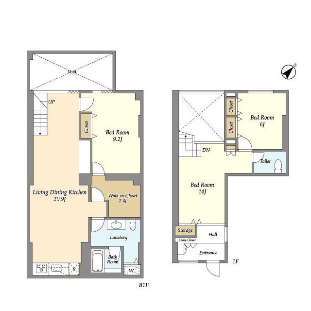 パークフラッツ祐天寺の間取り