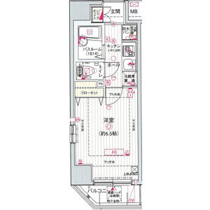エステムコート池袋PRIME AXIA・401号室の間取り