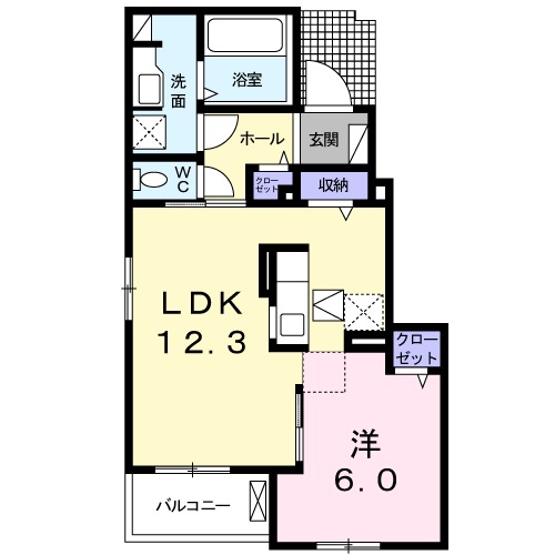 エレガント茱萸木Ⅲの間取り