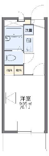 レオパレスOak Gardenの間取り