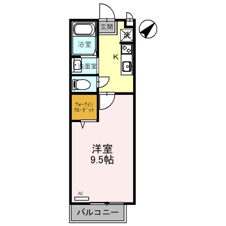 ラクア安朱の間取り