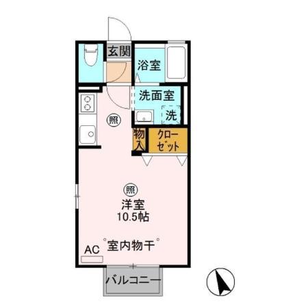 イノセントワールド 五番館の間取り