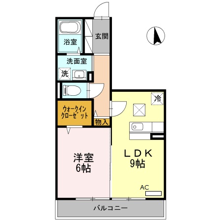 ヴェルドミールI・302号室の間取り