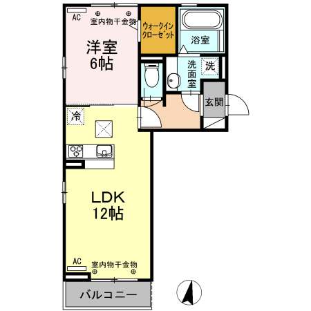 ソレジアート βの間取り