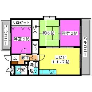 リバーサイド志免の間取り
