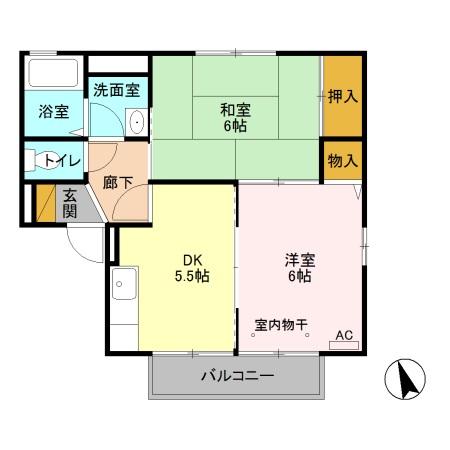 セジュールI Aの間取り