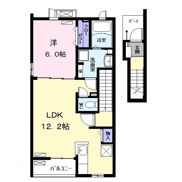 エバーグリーンN Ⅰの間取り
