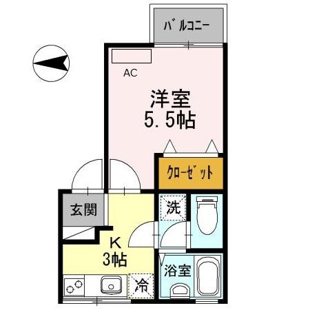 パセオ間谷の間取り