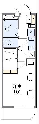 レオパレスメルベーユの間取り