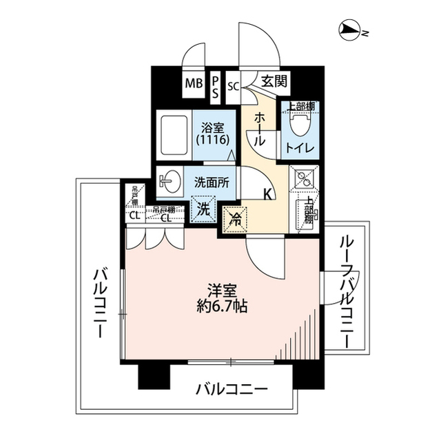 プレール・ドゥーク板橋舟渡の間取り