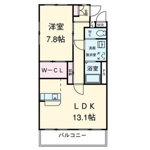 A207号室の間取り