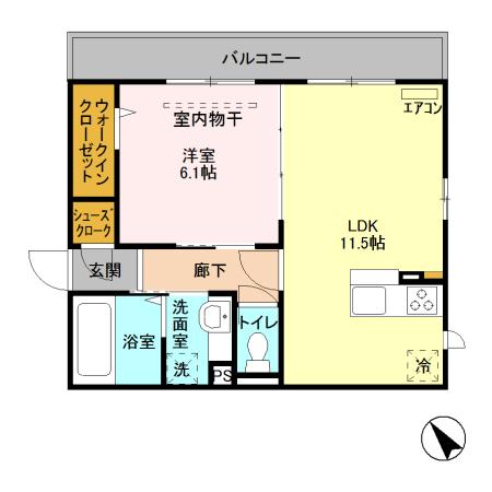 クレッセントコートの間取り