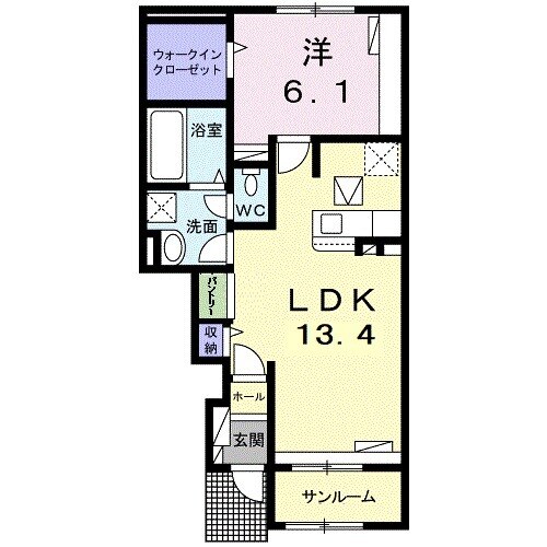 リバティ16の間取り