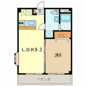 フローレス10番館の間取り