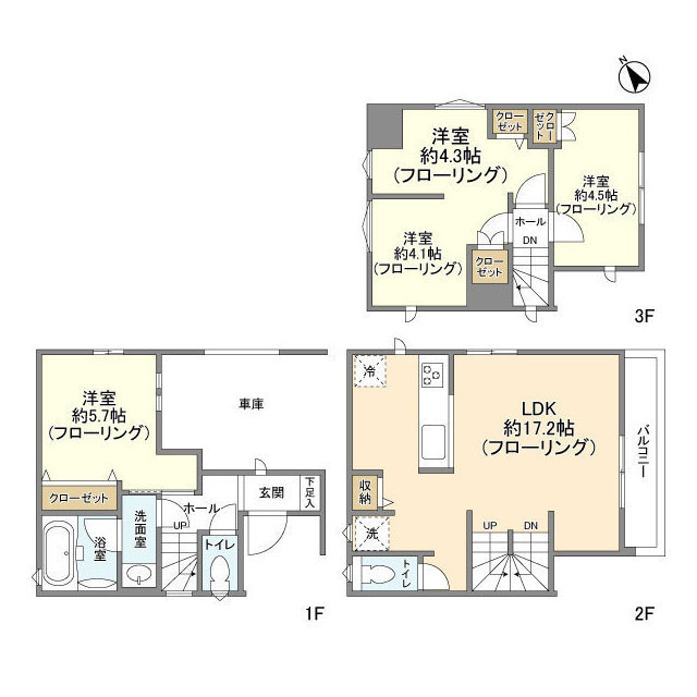 宮本6丁目貸家の間取り