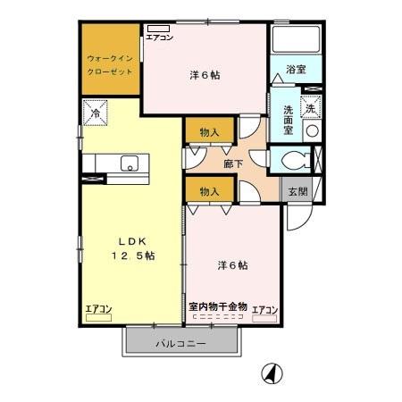 フレシール　Ｂの間取り