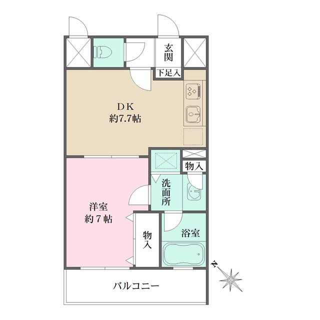コスモ田端の間取り