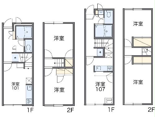 レオパレスアリオール沼田Ⅱの間取り