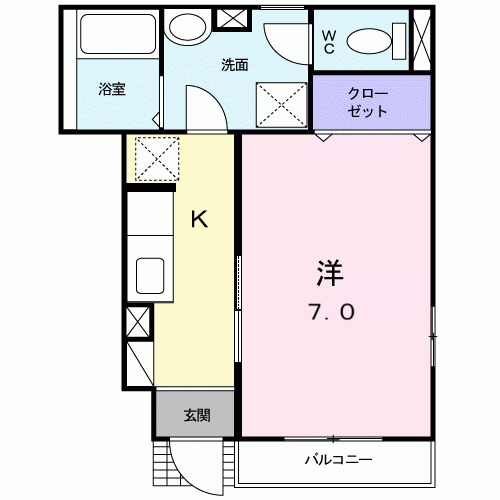 リーフパーク宮前の間取り