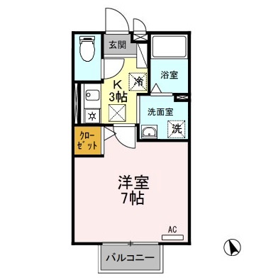 Aハイムの間取り