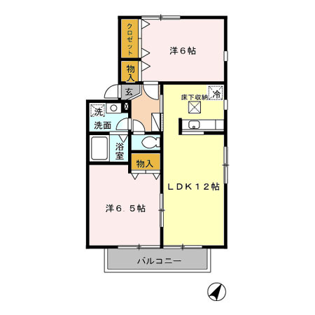 エントピア Bの間取り