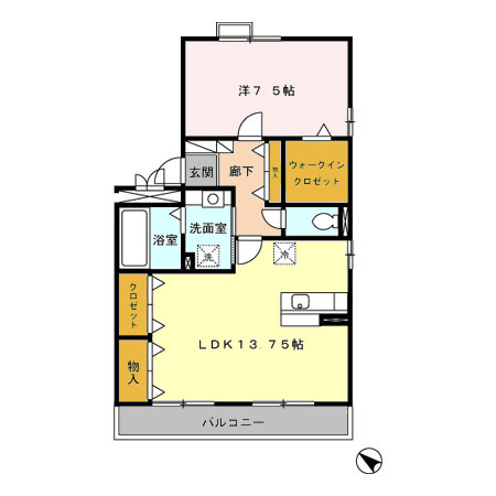リベルテ空港東の間取り