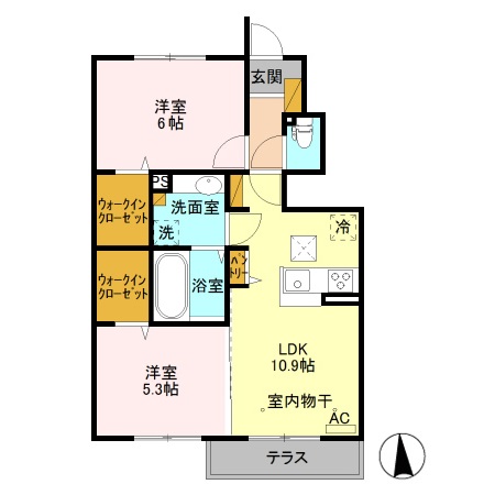 オルテンシアの間取り