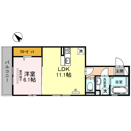 サニーヒルズ旭の間取り