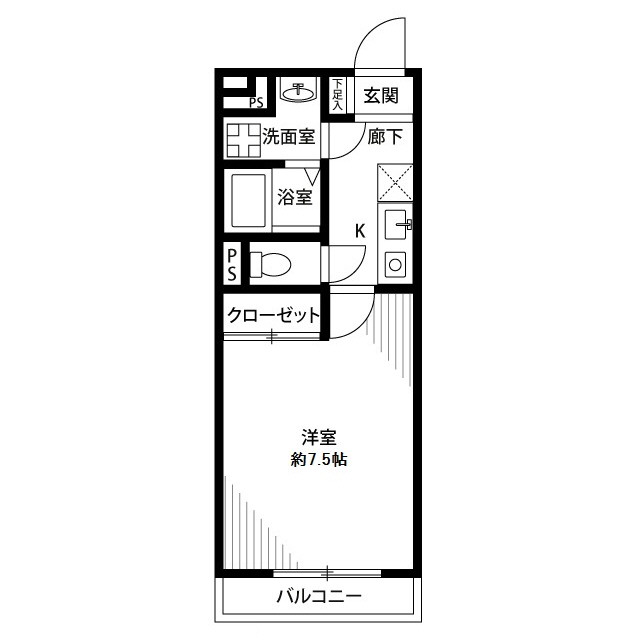 プレール 越谷の間取り
