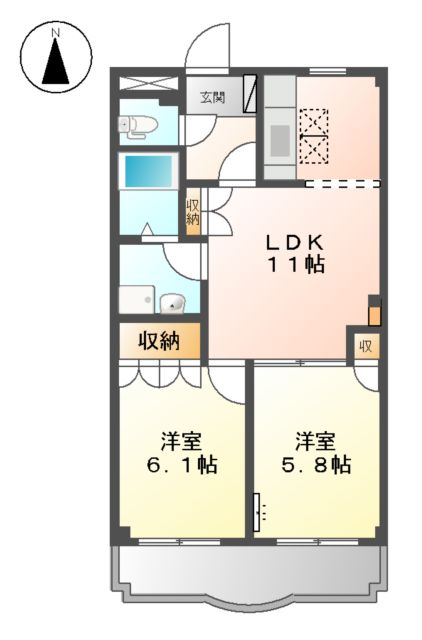 マンションソレイユの間取り