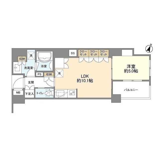 コスモリード市ヶ谷払方町の間取り