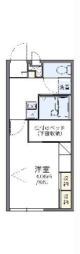 レオパレス大門の間取り