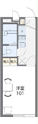 レオパレスラッキーサンの間取り