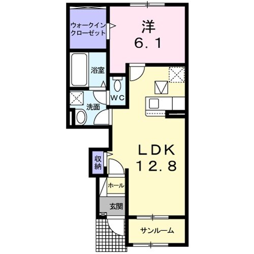 レジデンスヒルＮⅩの間取り