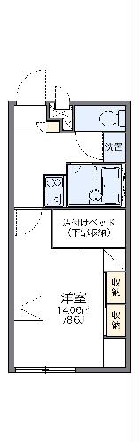 レオパレス筑紫の間取り