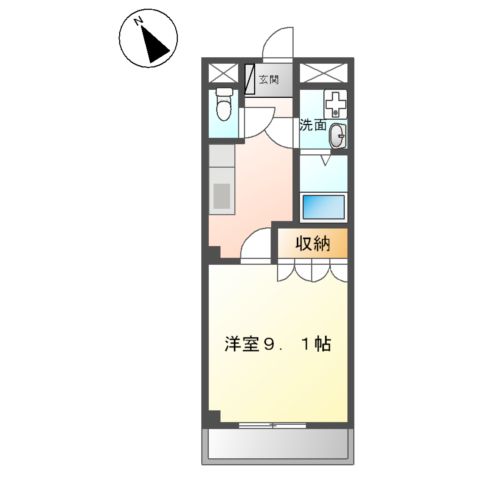 サンフォレスト KNの間取り