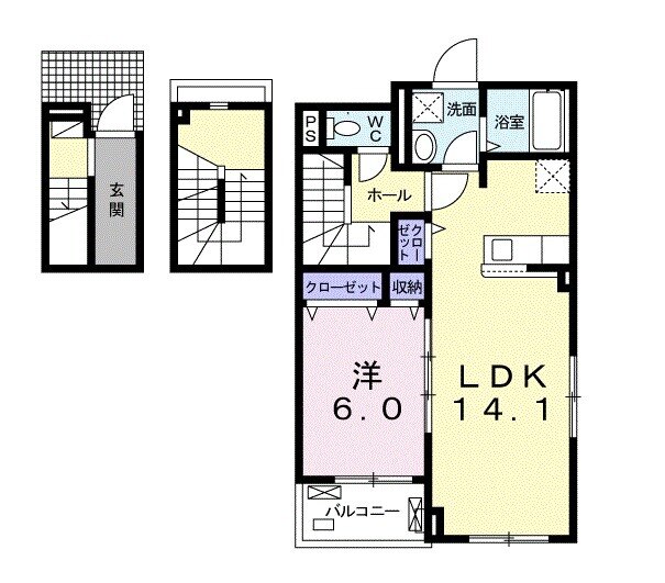 リヴェール ヴィラⅠの間取り