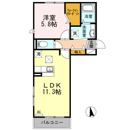 メゾンド フルールの間取り