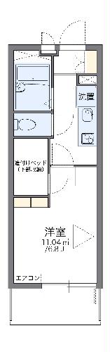 レオパレスカーサ　みずほの間取り