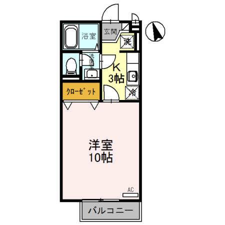 コゥジィー・コートの間取り