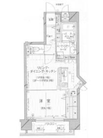 デ・リード日本橋箱崎・402号室の間取り