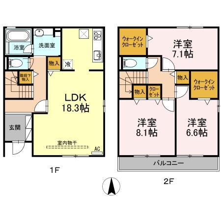 カーサベルデⅥ B棟の間取り