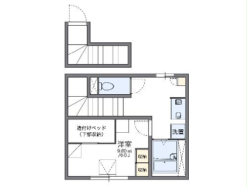レオパレスカームリィ浜の間取り
