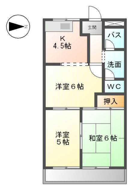 セントラルハイムTAKAHASHIの間取り