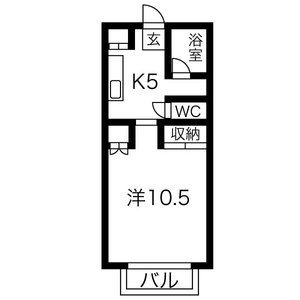 TOYOUKEハイツの間取り