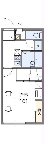 レオパレス草薙駅前東館の間取り